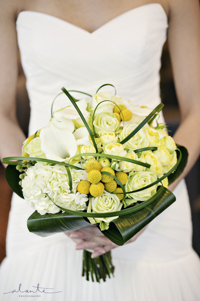 Yellow wedding bouquet from Ravenna Bloom in Seattle