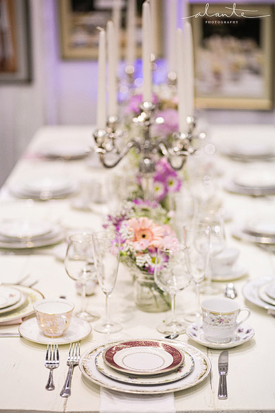 Vintage farm table rentals in Seattle